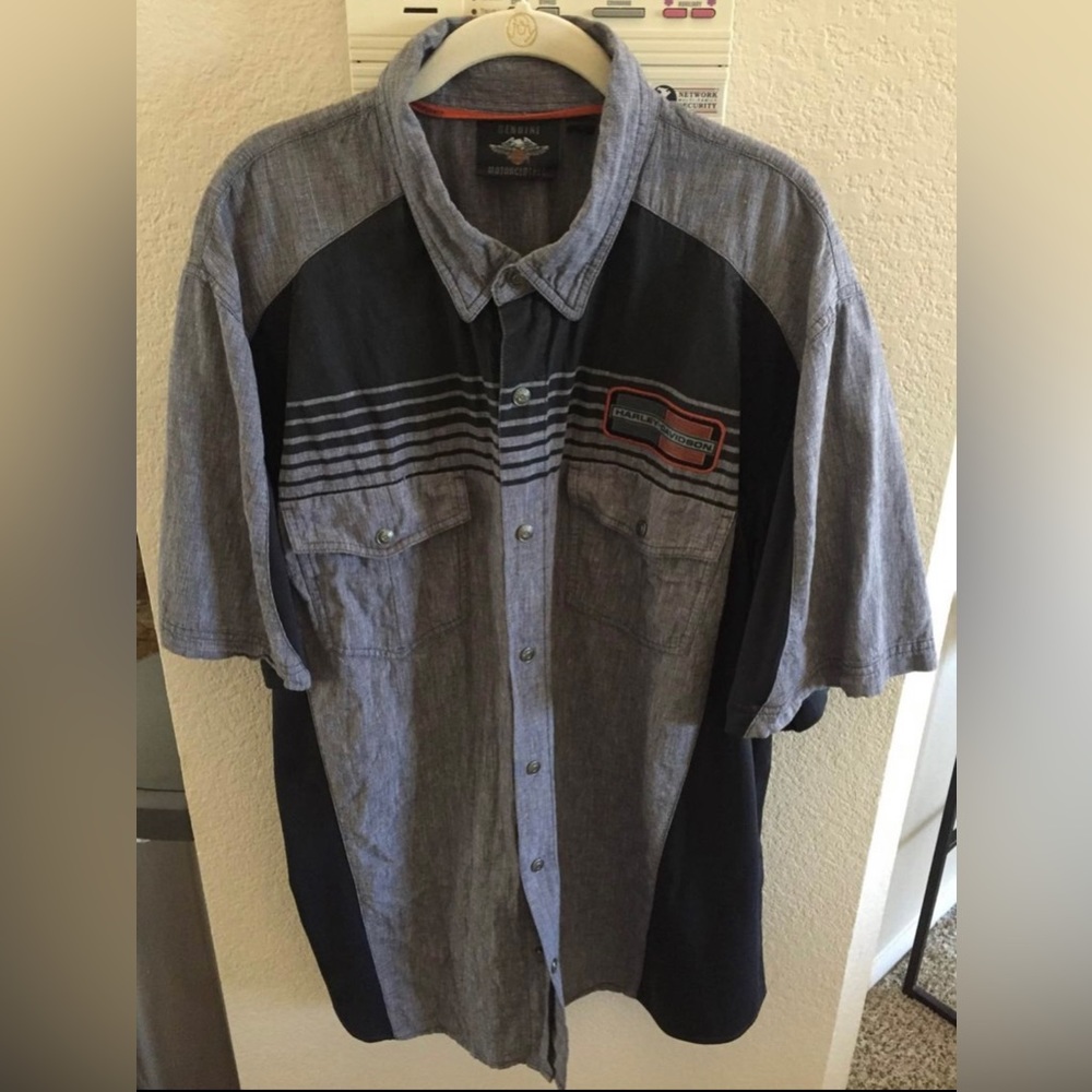 Harley-Davidson® Mens Performance Vented Short Sleeve Shirt 96120-18VM XXL 2XL